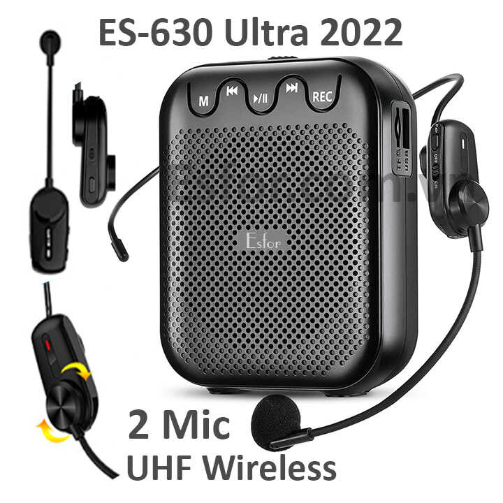 Máy trợ giảng không dây Hàn Quốc ESFOR ES630 Ultra Loa Bluetooth 30W, 2 Micro ES-630 Ultra cao cấp