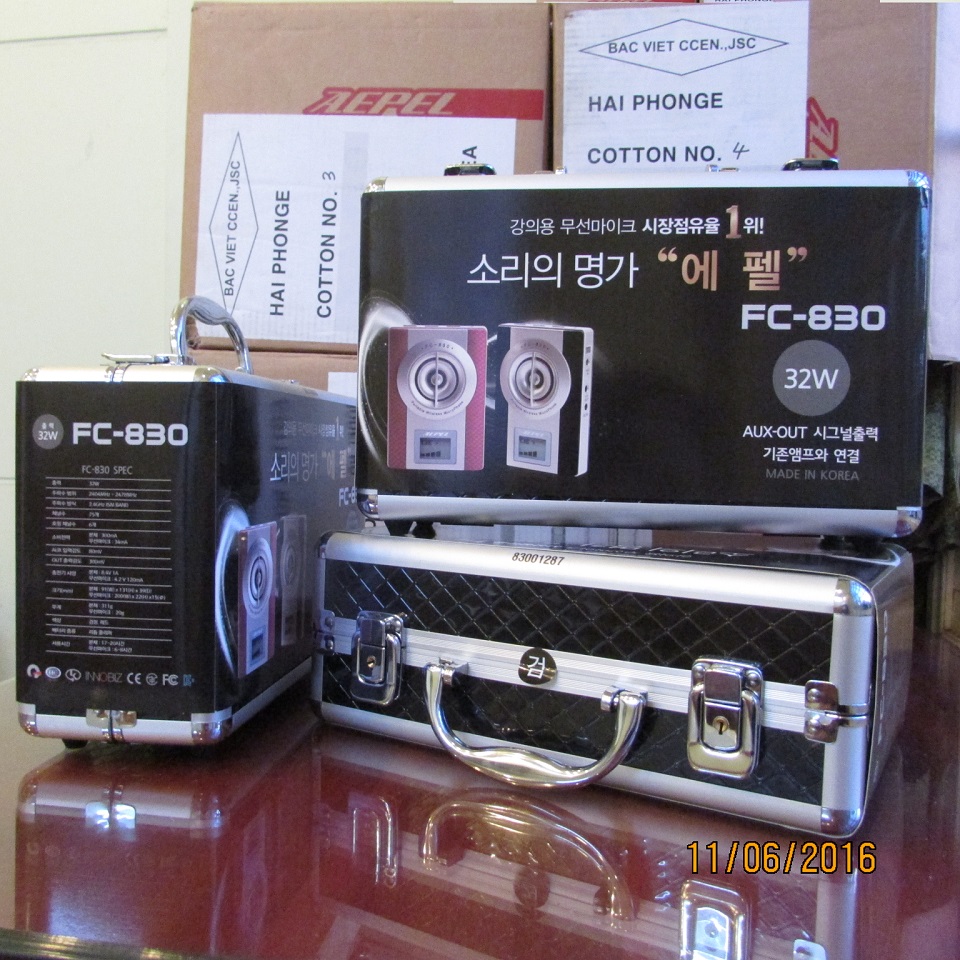 AEPEL FC830 Máy trợ giảng không dây Hàn Quốc cho giáo viên Nhật Bản, Loa FC-830 cao cấp