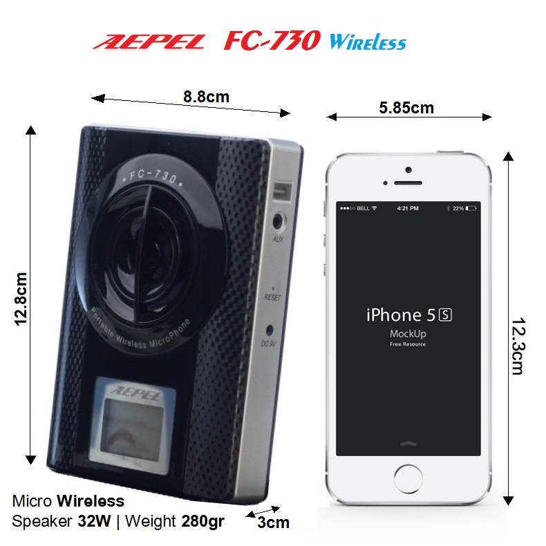 AEPEL FC-730 Máy trợ giảng Không dây Hàn Quốc Nội địa, Loa FC730 Made in Korea, BHành 30 tháng